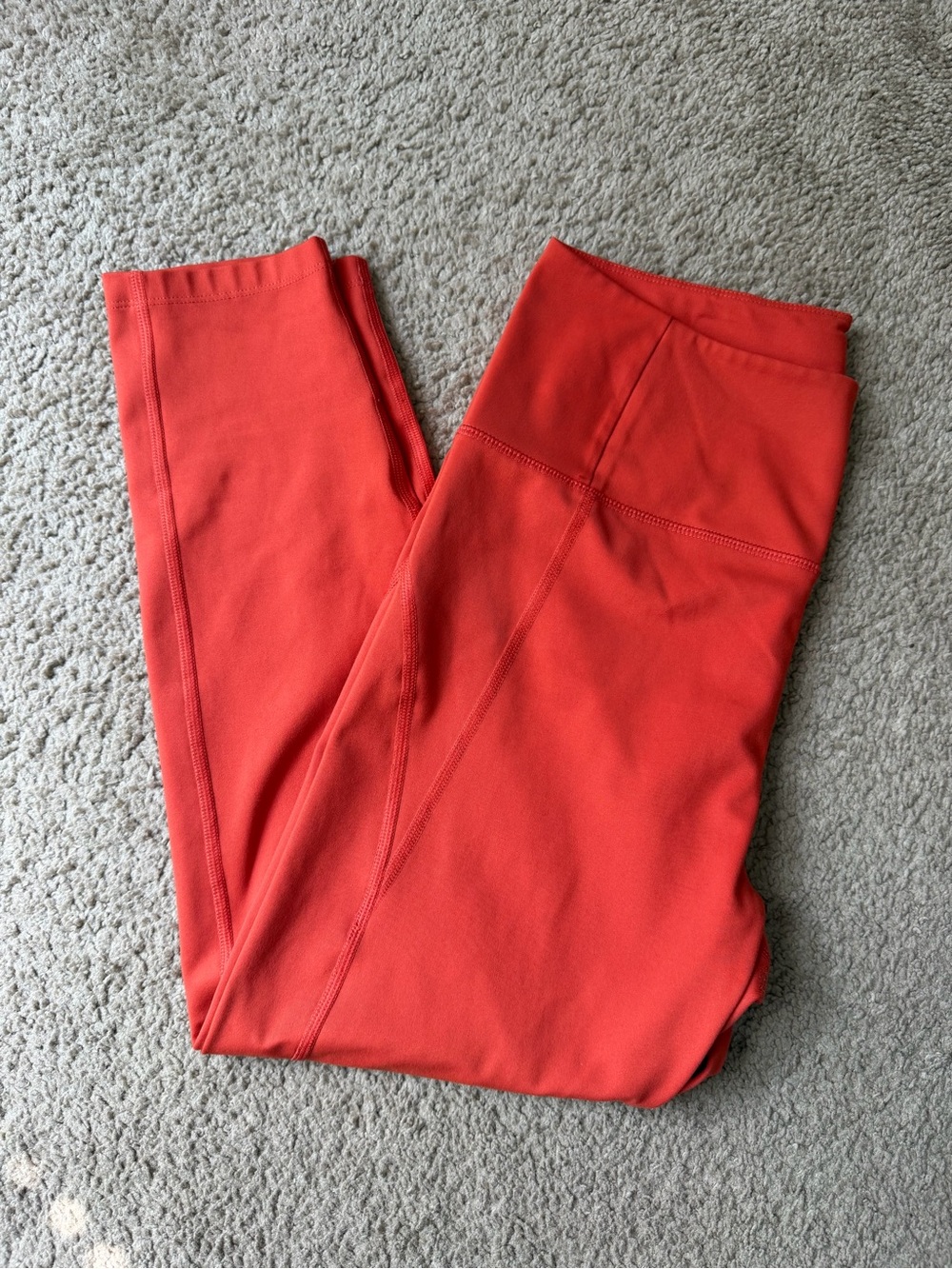 girlfriend collective Cropped Leggings - Red/Orange